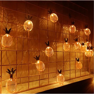 dây đèn trang trí hình quả dứa 1,5m gồm 10 bóng (hàng order)