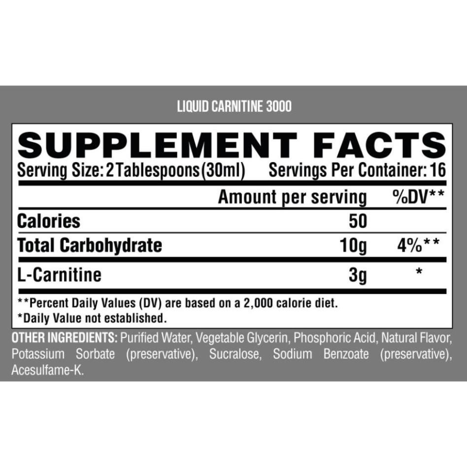 Chai L Carnitine Chuyển hoá Mỡ Giúp Giảm Mỡ Nutrex L-Carnitine 3000, Ronnie Coleman - L-Carnitine XS 3000 Giúp Giảm Mỡ