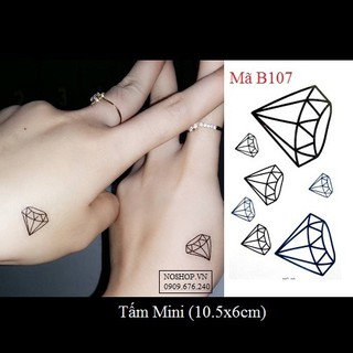 Hình xăm dán kim cương B107