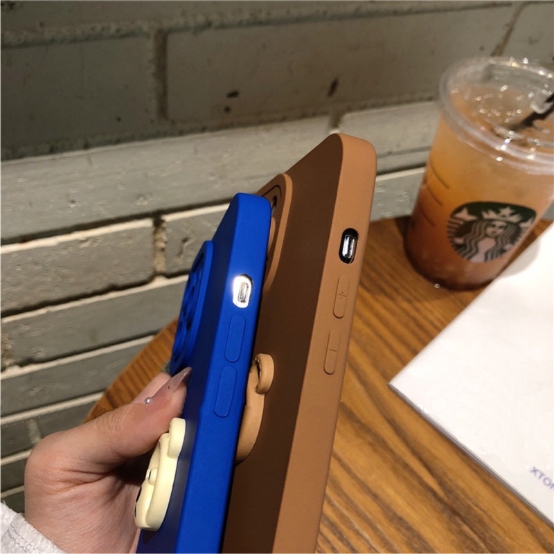 Ốp Lưng Basic Camera Nổi - Mẫu Gấu Sweet Nổi