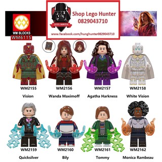 Xếp Hình Minifigures WM 6115 Marvel Superheroes Wanda Vision mô hình nhân vật siêu anh hùng