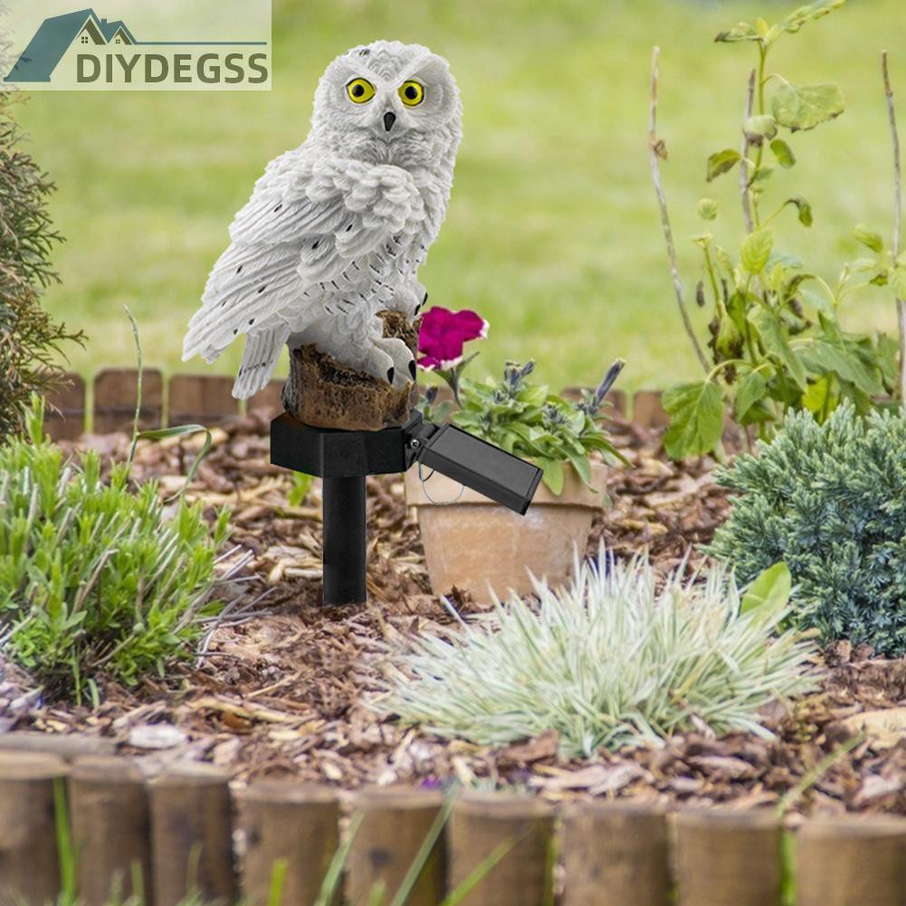 Đèn Led Năng Lượng Mặt Trời Hình Cú Chống Thấm Nước Trang Trí Sân Vườn Diydegs2