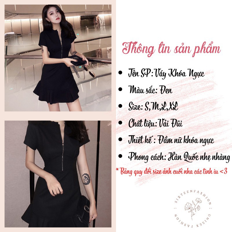 Đầm Nữ, Váy Nữ Khóa Ngực, Váy Kéo Khóa Ngực Dáng Ôm Moda.H | BigBuy360 - bigbuy360.vn