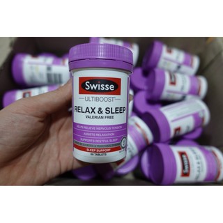 Viên uống ngủ ngon Swisse Relax & Sleep 60 viên của Úc