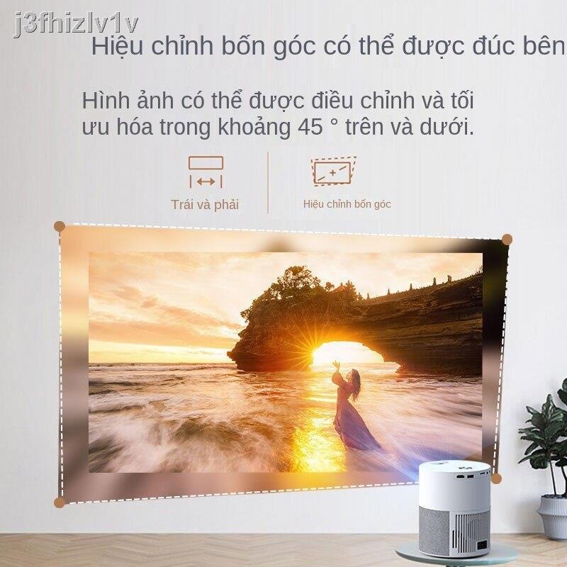 [bán chạy]Phòng ngủ gia đình máy chiếu 4k siêu rõ nét màn wifi treo tường độ cao mini nhỏ gọn 1080P giá rẻ