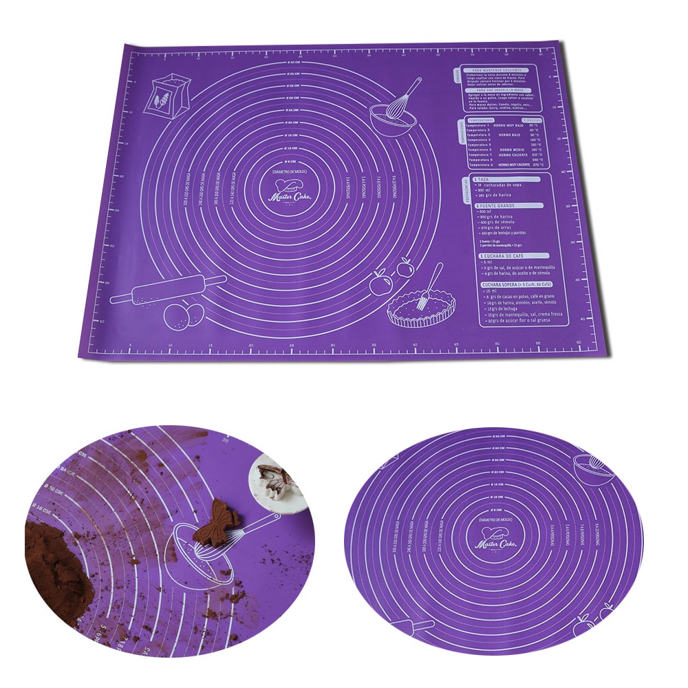 Thảm nhào bột bằng silicon chống dính kích thước 45x60cm