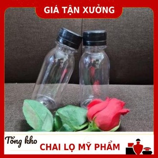 Chai nhựa pet đựng trà sữa, nước ép , sữa chua 100ml , tong kho chai lo