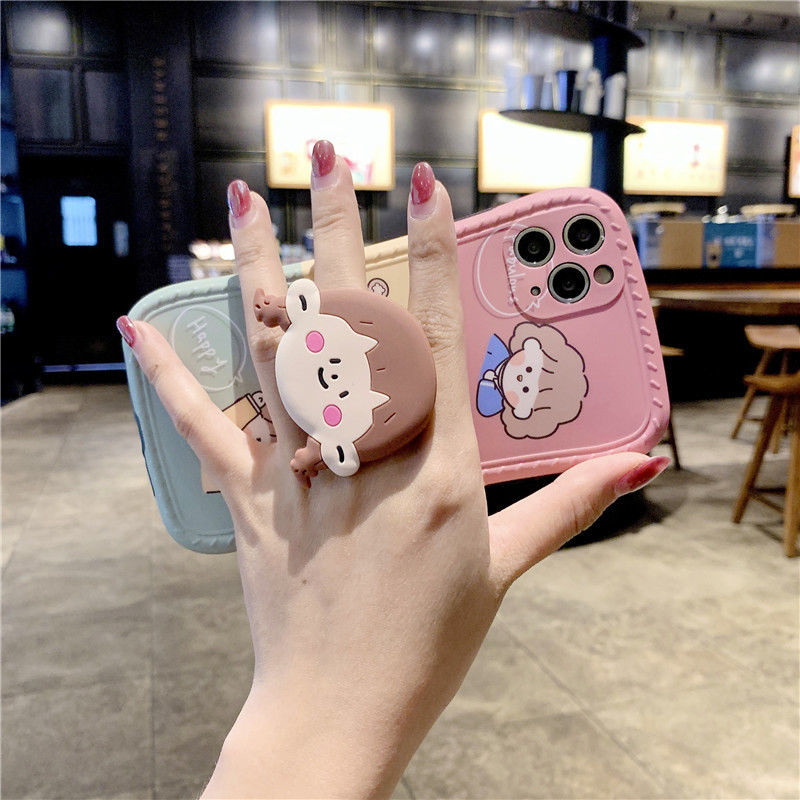 Ốp Điện Thoại Silicon Họa Tiết Cô Gái Dễ Thương Cho IPhone 12 Pro max 7 8Plus SE X XS XR XSMAX 11