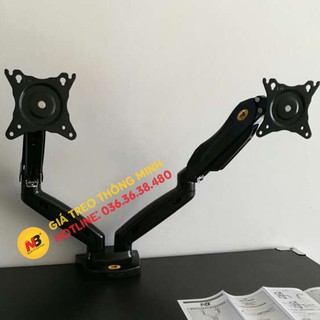 Giá Treo Màn Hình NB F160 17 - 27 Inch / Giá đỡ màn hình kẹp bàn F160 [ Cao cấp hơn Human Motion T2 ]