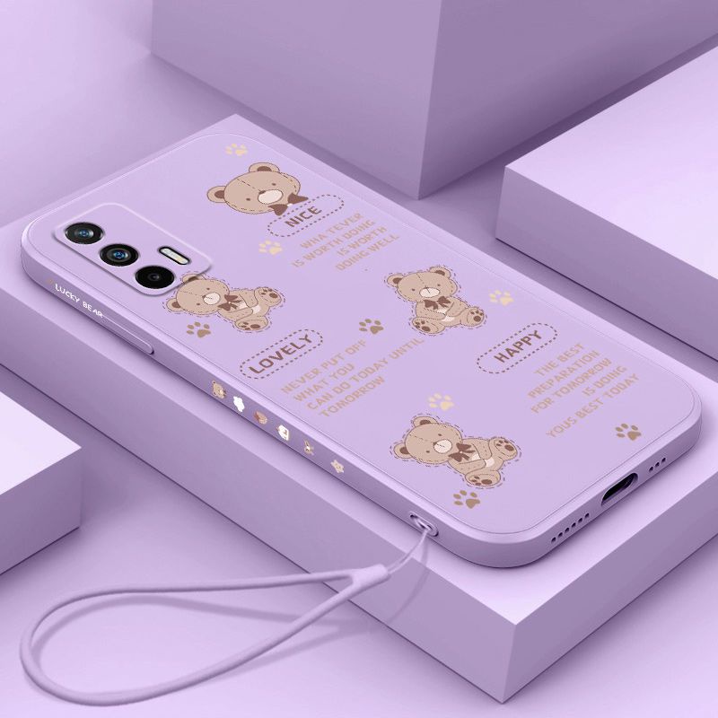 Ốp Điện Thoại Họa Tiết Gấu Cho realme GT realme GT neo2 realme GT neo3 realme GT Master realme XT