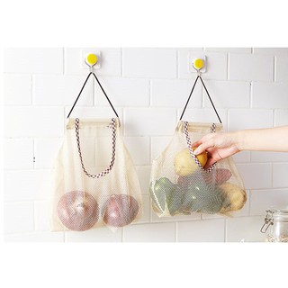Bộ 2 túi lưới đựng hành tỏi cực xinh/ túi lưới đa năng