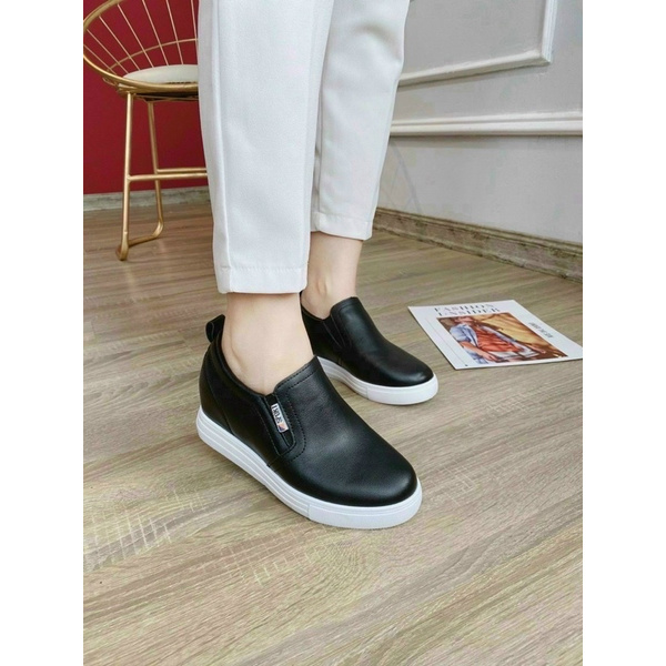 Slipon độn đế 5cm nâng chiều cao tuyệt đối tôn dáng cực năng động