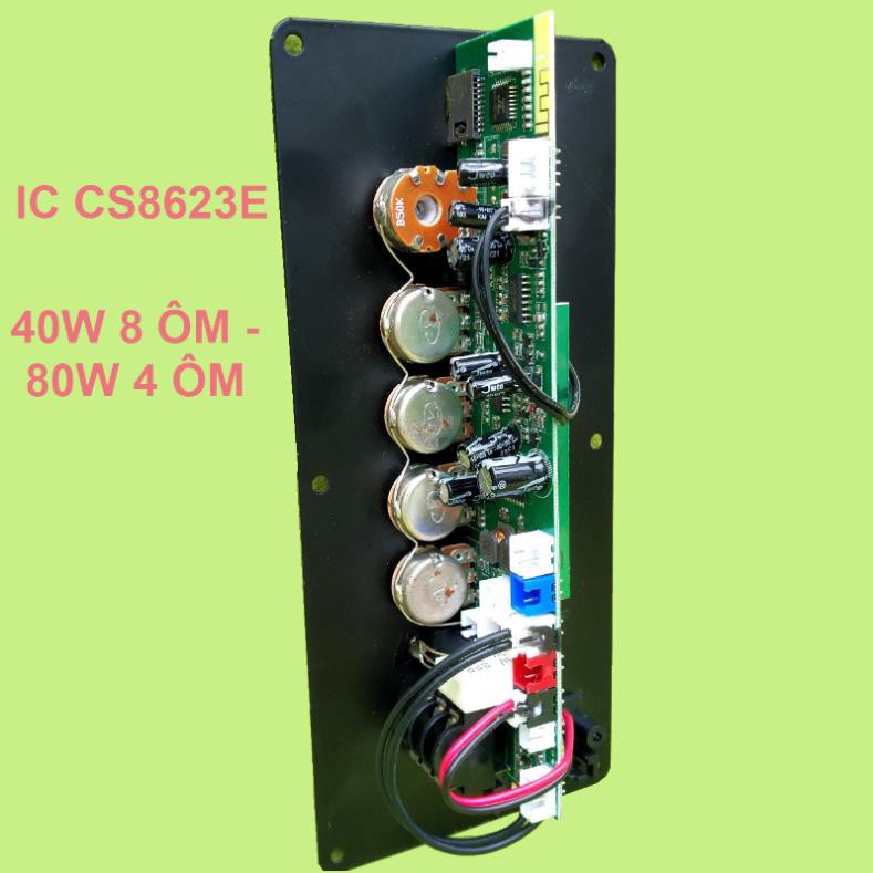 Mạch loa kéo HA8622 DPA IC CS8623E 40W – 80W phiên bản mới – Bluetooth Karaoke– cho loa kéo 3 tấc đơn