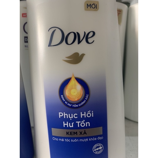 Dầu Gội Và Dầu Xả Dove Phục Hồi Hư Tổn 640g và 610g