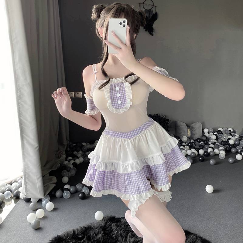 Bộ Đồ Ngủ Phong Cách Lolita Gợi Cảm Cho Nữ
