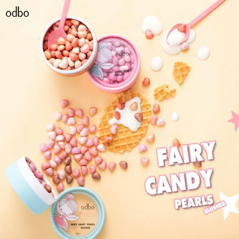 Má hồng dạng viên Odbo Fairy Candy Pearls Blusher OD195 Thái Lan (20g)
