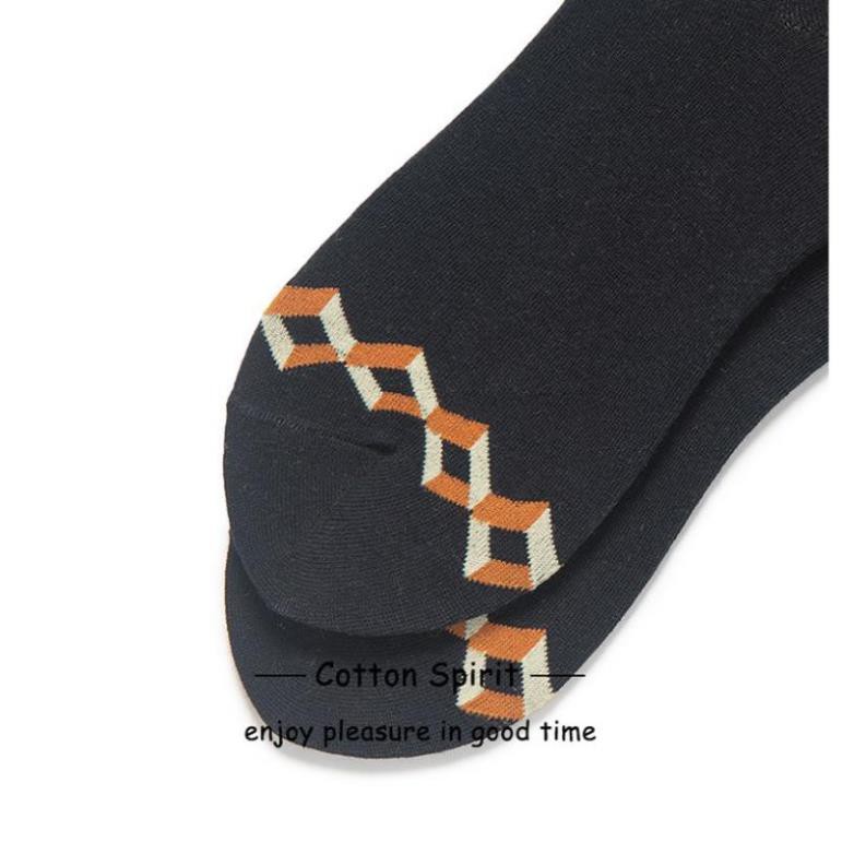 Vớ Cổ Cao Cotton Họa Tiết Retro Nhật Bản Tất Dài Cổ Cao Nam Nữ Unisex cá tính Hàn Quốc