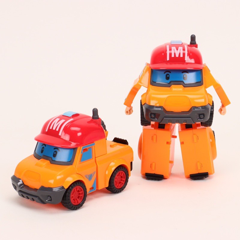 Hộp đồ chơi biệt đội 6 xe Robocar Poli biến hình