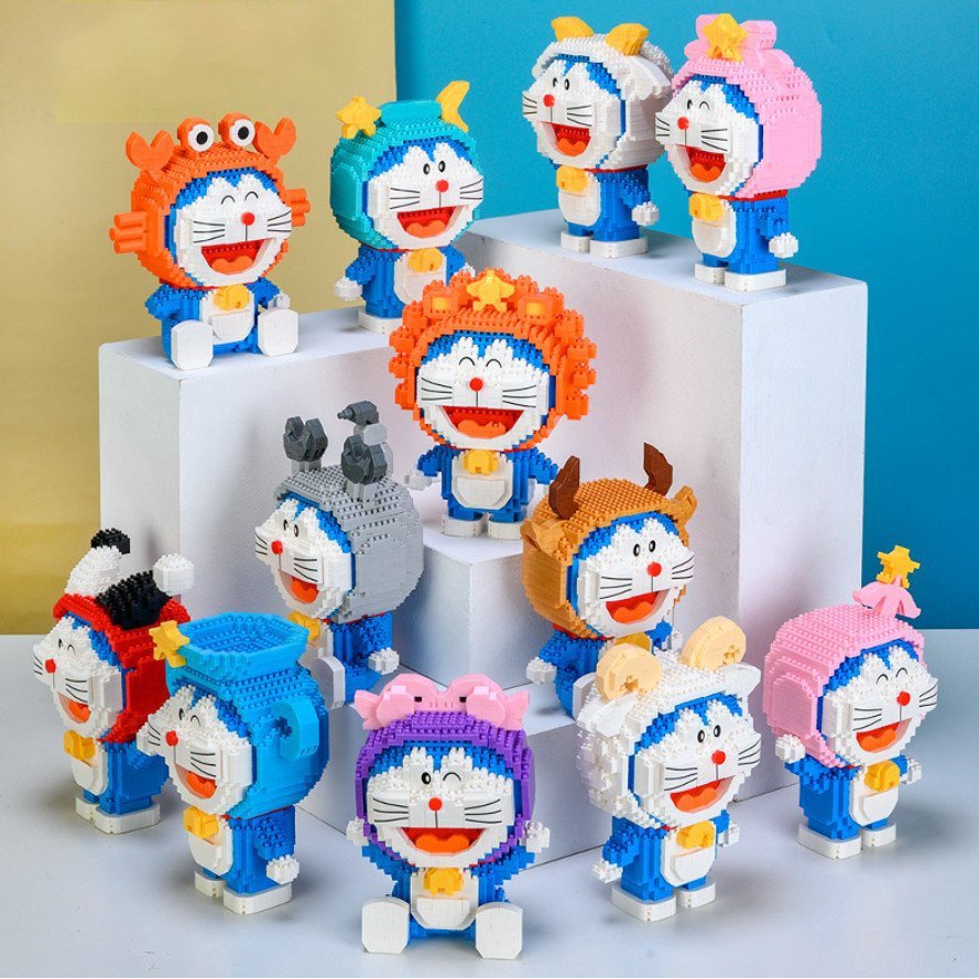 Mô Hình Lego Lắp Ráp Doraemon Hoạt Hình 12 Cung Hoàng Đạo Đáng Yêu Cho Bé