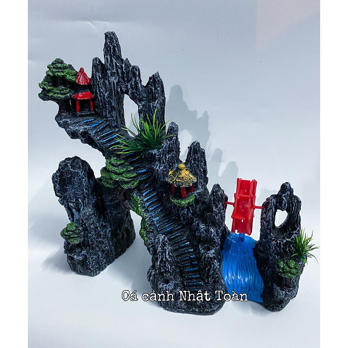 TIỂU CẢNH TRANG TRÍ HỒ CÁ NON BỘ 25x8x28cm