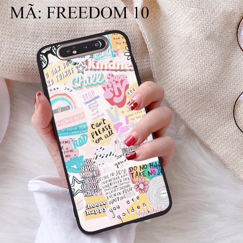 Ốp lưng Samsung A80 viền dẻo TPU BST Phong Cách Tự Do