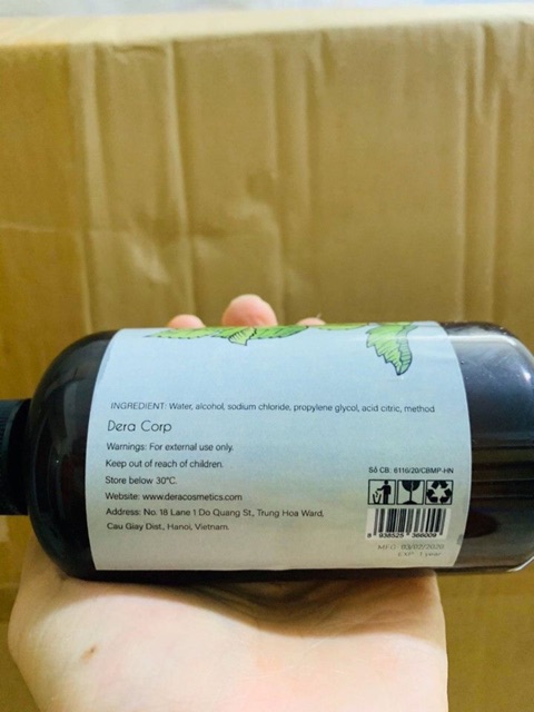 Gel rủa tay khô Dera 300ml thảo dược