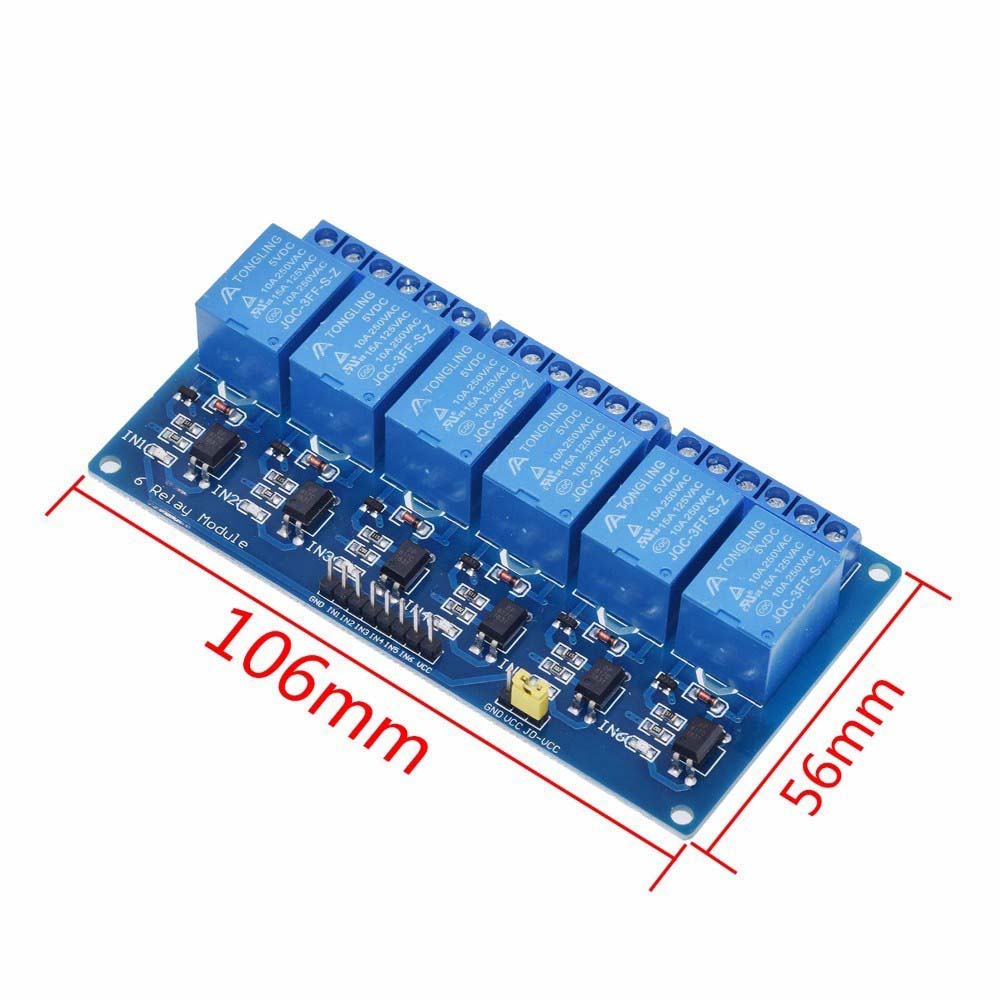 LANFY Durable Solid State Relay Module G3MB-202P Modules Relay Module 5V SSR Electronic 1 2 4 6 8 Way Resistive Fuse Relays Extend Board