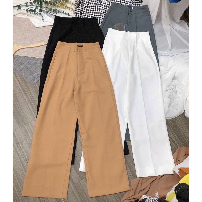 Quần Tây ống rộng suông nữ(chất tuyết mưa lên form xịn mịn đẹp tôn dáng dễ mặc cho tất cả chị em, ảnh thật 100% ) | BigBuy360 - bigbuy360.vn