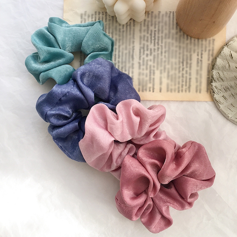 Dây Buộc Tóc Co Giãn Màu Trơn Thời Trang Cho Nữ (Hair Scrunchies)