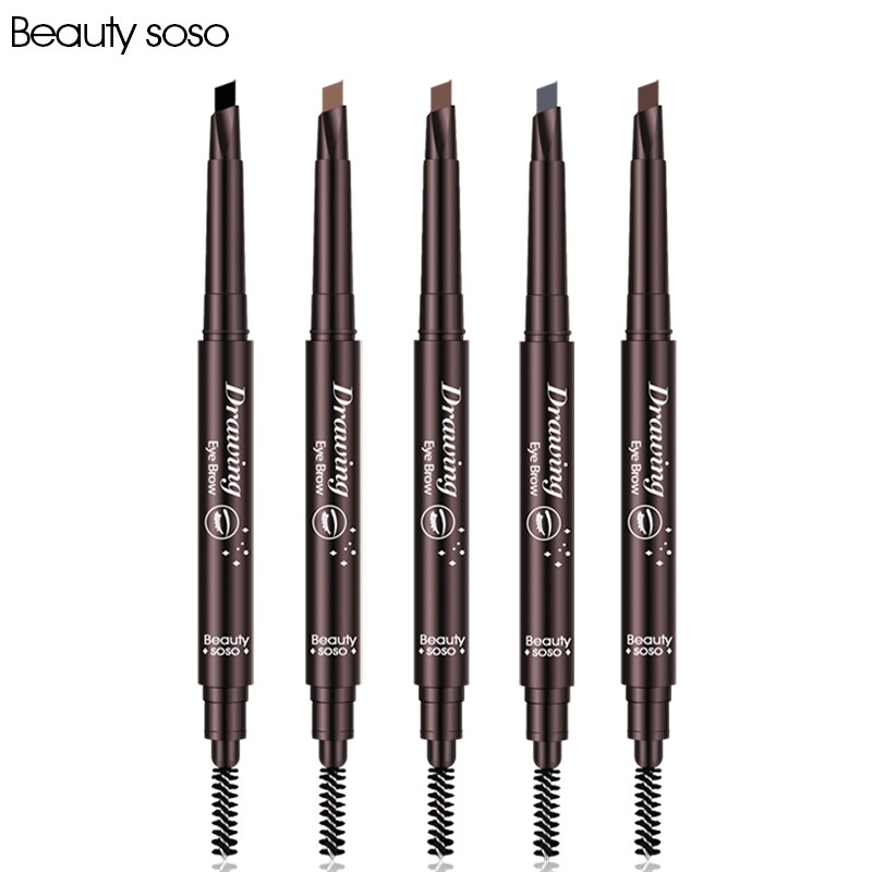 Bút kẻ lông mày hai đầu xoay tự động chống thấm nước và mồ hôi trang điểm tự nhiên lâu trôi | BigBuy360 - bigbuy360.vn