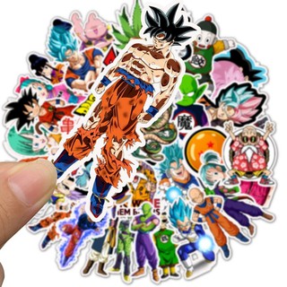 Sticker Dragon Ball - Miếng dán decal 7 Viên Ngọc Rồng chống nước dán xe nón bảo hiểm tủ vali STK02