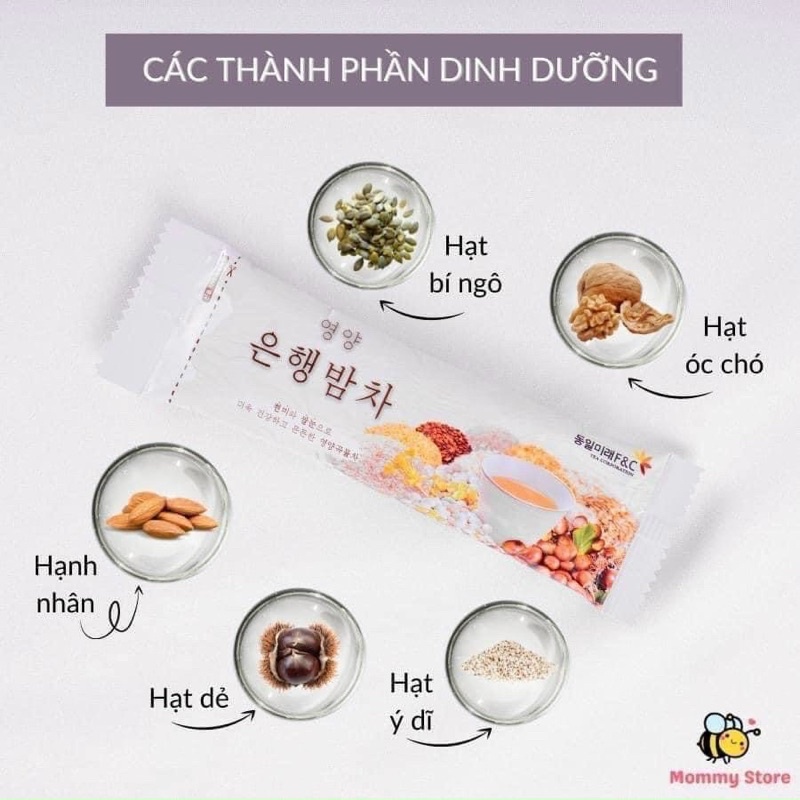 Ngũ cốc hàn quốc trắng ít đường TEA CORPORATION 50 gói (date mới)