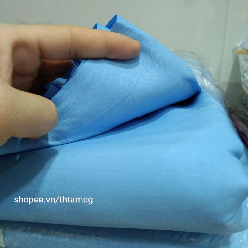 Vải Kate Silk Màu Xanh Da Trời | Biển Nhạt | 2A/3A