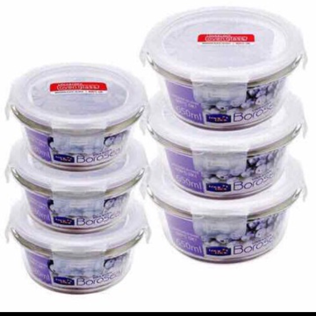 Bộ 6 hộp lock & lock 650ml