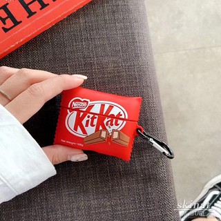 Vỏ Bảo Vệ Hộp Đựng Tai Nghe Airpod Pro Hình Hộp Socola Bằng Silicon Kèm Móc Chống Rơi
