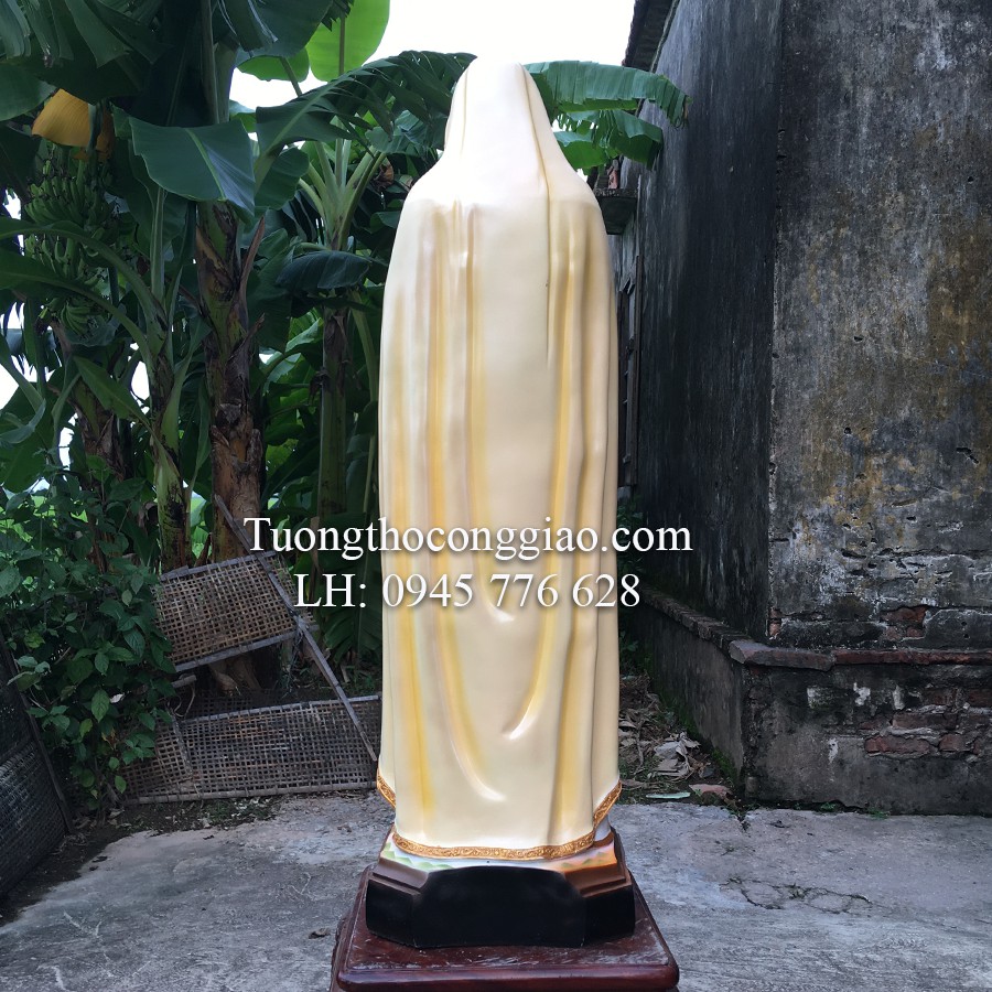 Tượng Đức Mẹ Maria Hoa Hồng 100cm composite