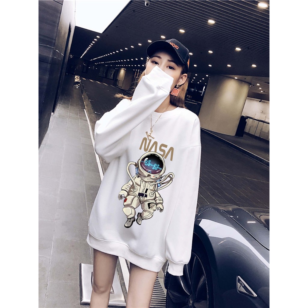 Áo Nỉ Bông Sweater, Áo Hoodie NASA, Nam Nữ Unisex in Công Nghệ Mới Nhất, bền mầu giữ Form chuẩn - Top Trend 2021 | BigBuy360 - bigbuy360.vn