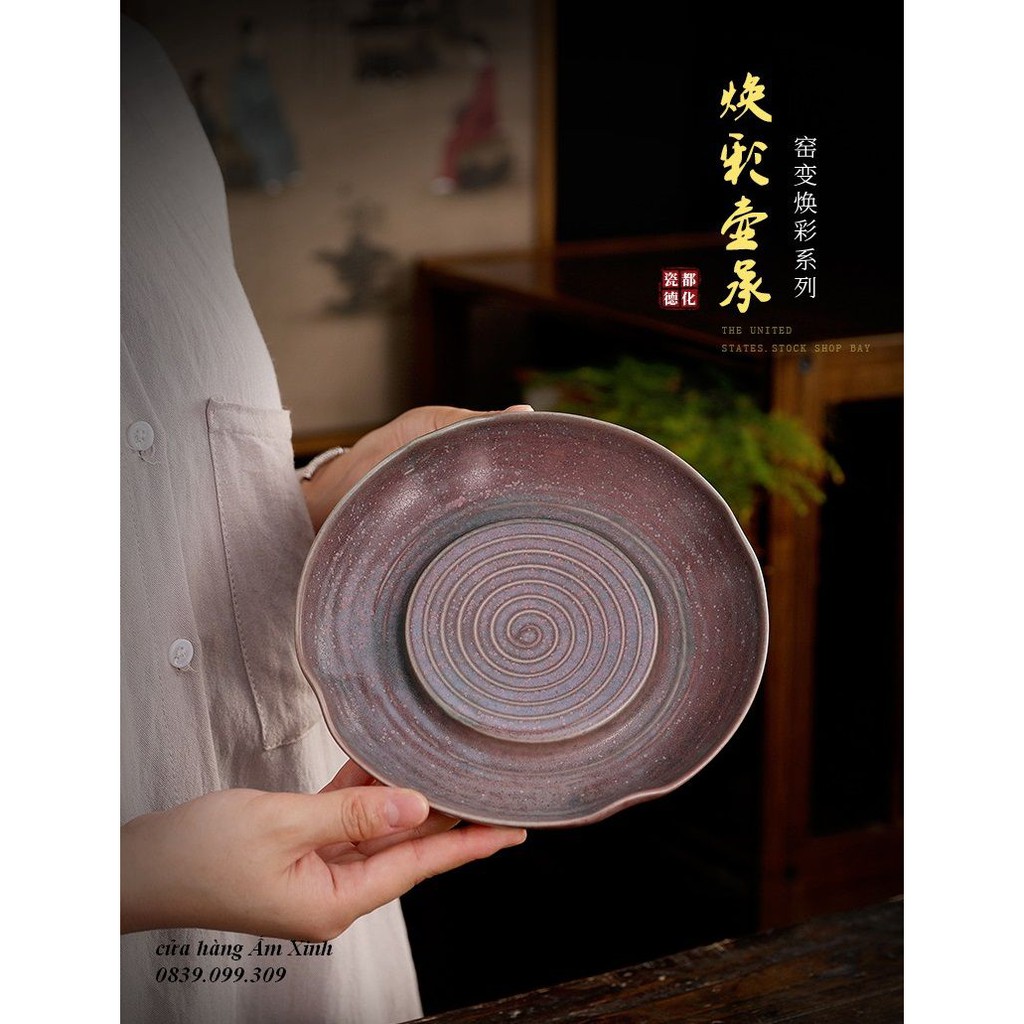 THUYỀN TRÀ DÙNG CHO ẤM HẠC TIÊN ĐƯỜNG KÍNH 18 CM