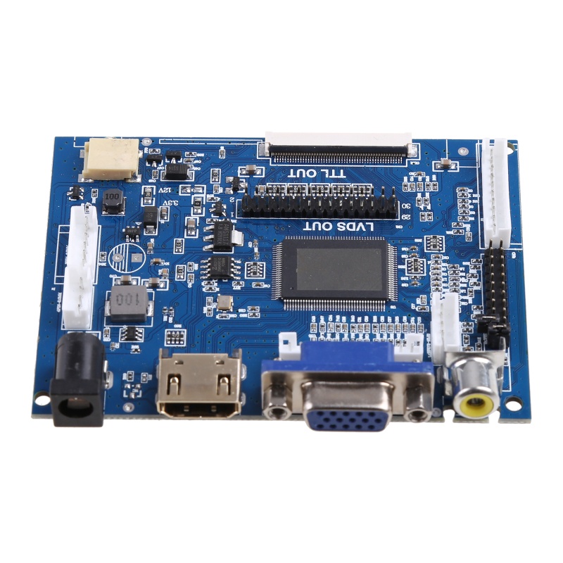 Bảng Mạch Điều Khiển Màn Hình LCD 7/8 Inch TTL LVDS Hỗ Trợ AT070TN90 /92/94 HDMI1.2 Sang VGA 2AV Cho Xe Hơi