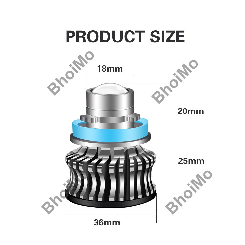 Đèn Led Phá Sương Mù H11 H7 H9 9005 9006 HB3 HB4 CSP DC12V Bằng Hợp Kim Nhôm