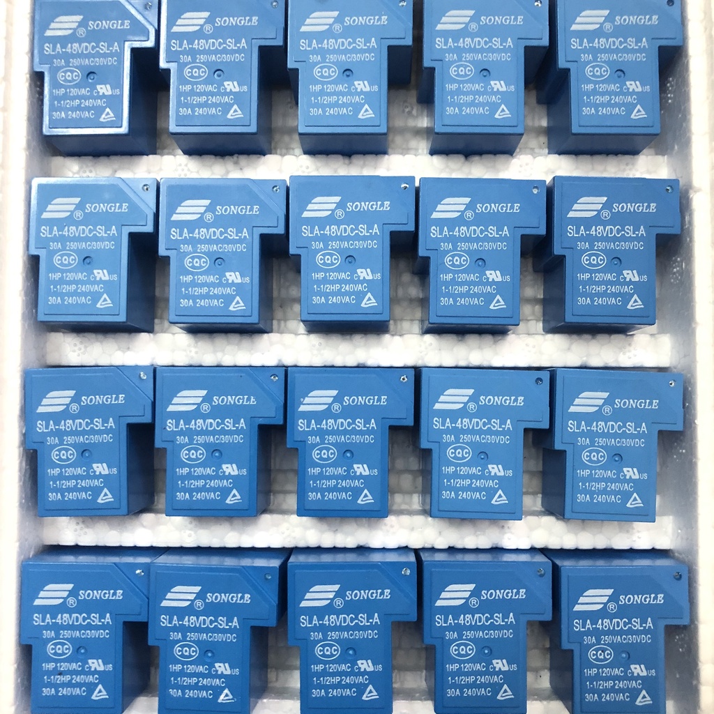 Rơ le 5V/12V/24V-10A, 5V/12V/24V48V-30A  rơ le 5 chân các loại chất lượng tốt.
