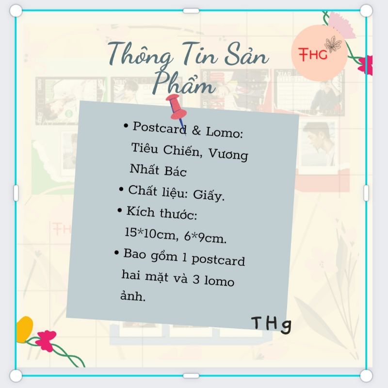 Set Lomo Postcard & Sticker Vương Nhất Bác , Tiêu Chiến,  Bát Quân Nhất Tiêu.