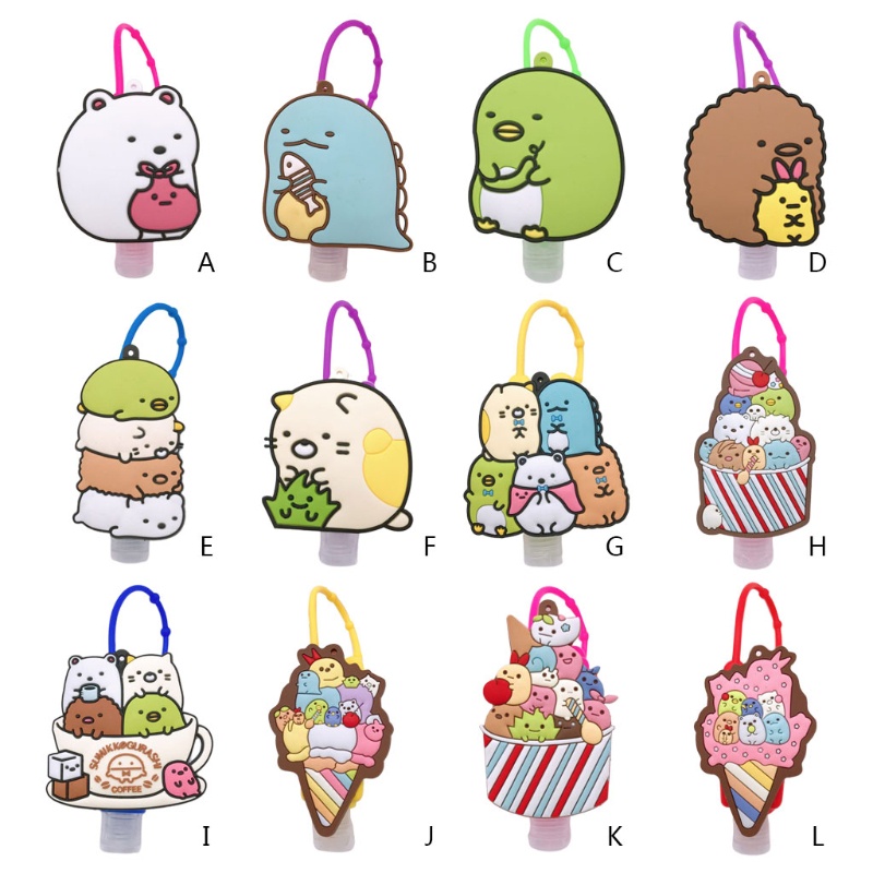 Chai Nhựa Rỗng 30ml Trong Suốt Họa Tiết Hoạt Hình Đựng Kem / Chìa Khóa Tiện Dụng