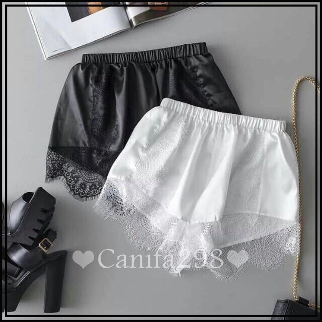 (HÀNG MỚI) - QUẦN SATIN PHỐI REN MẶC NHIỀU KIỂU