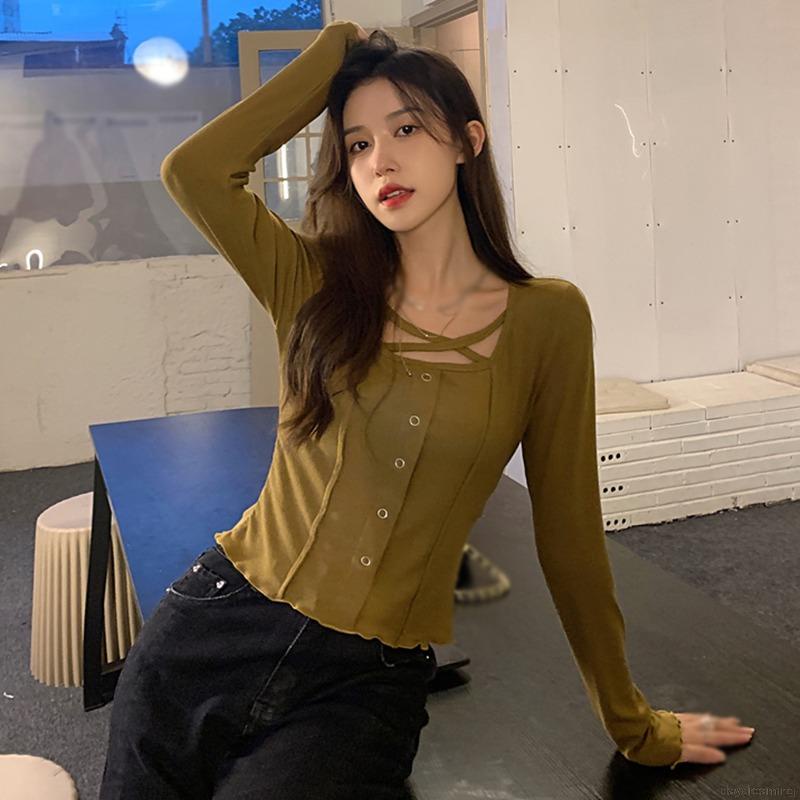 Áo khoác Cardigan dệt kim màu sắc thanh lịch cho phái nữ