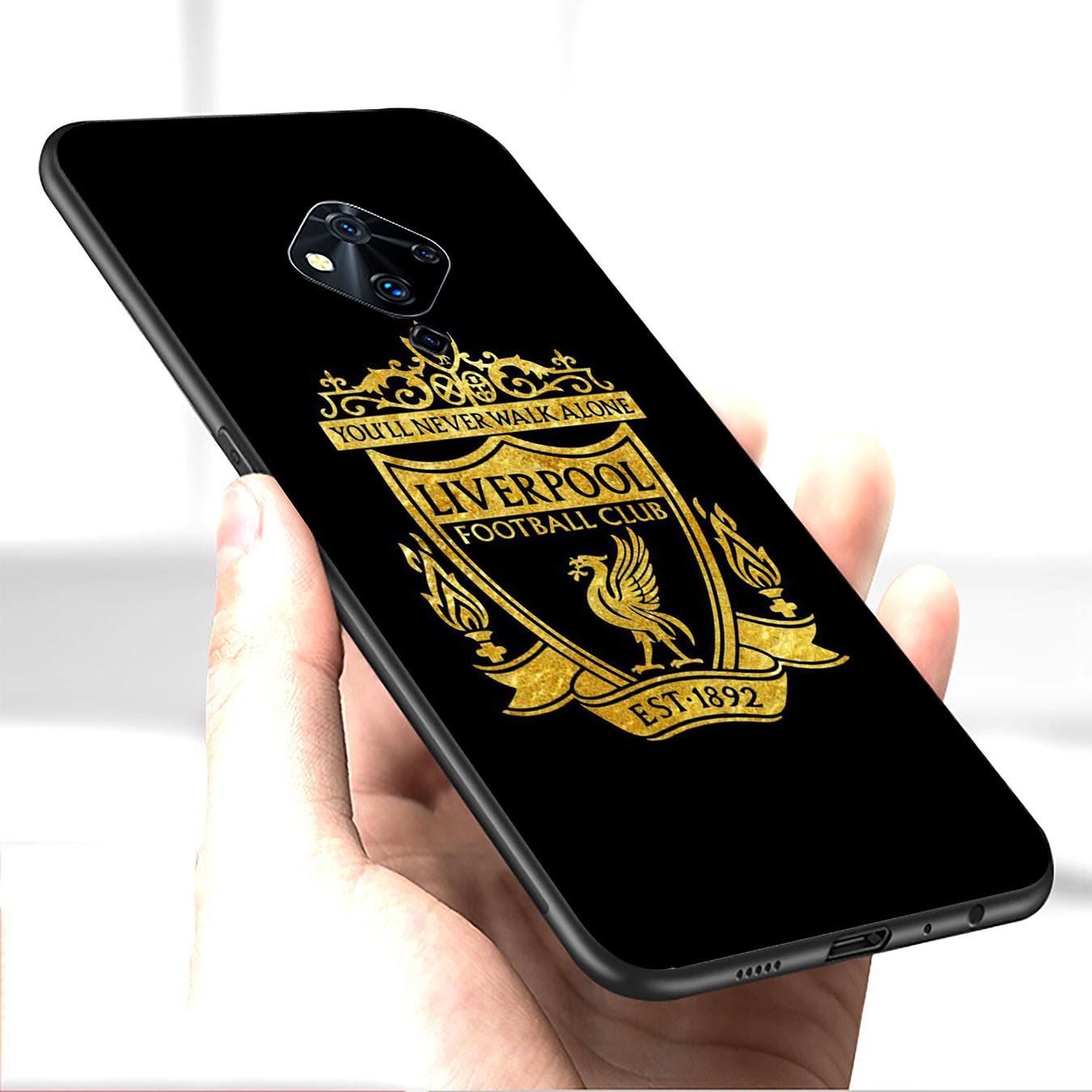 Ốp điện thoại silicon mềm in logo Liverpool màu đỏ cho Huawei P30 Pro Lite Y6 Y7 Y9 Prime 2019 2018 Y9Prime