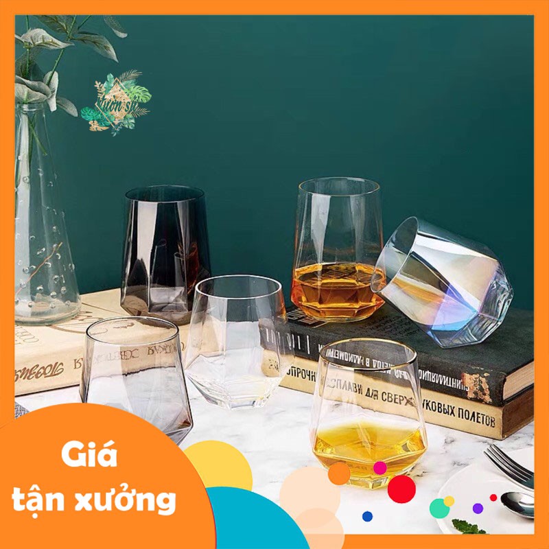 Cốc thuỷ tinh hình kim cương Diamond, cốc cafe cao cấp - VS471