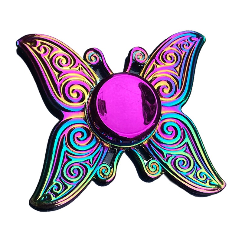 Con quay đồ chơi fidget spinner bằng kim loại hình hoa sen nhiều màu giúp giảm stress