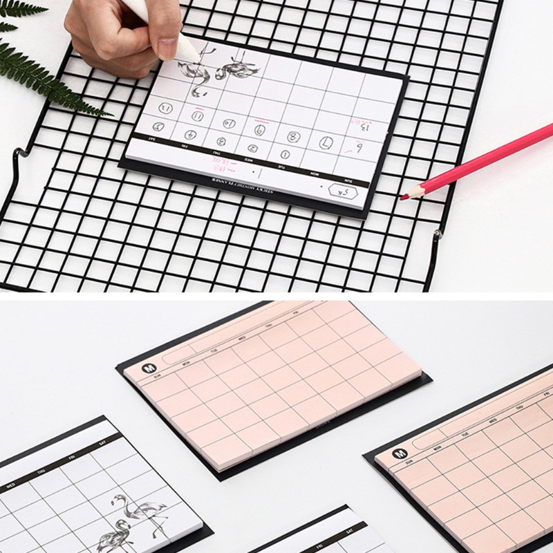 Bộ 30 Tờ Giấy Tự Dính Lên Kế Hoạch Hàng Tháng Để Bàn Tiện Dụng