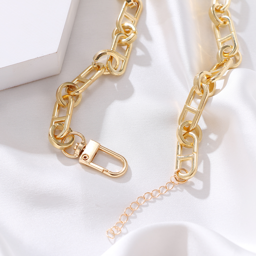 Dây Chuyền Kim Loại Mặt Chữ B Thời Trang Cá Tính Cho Nữ